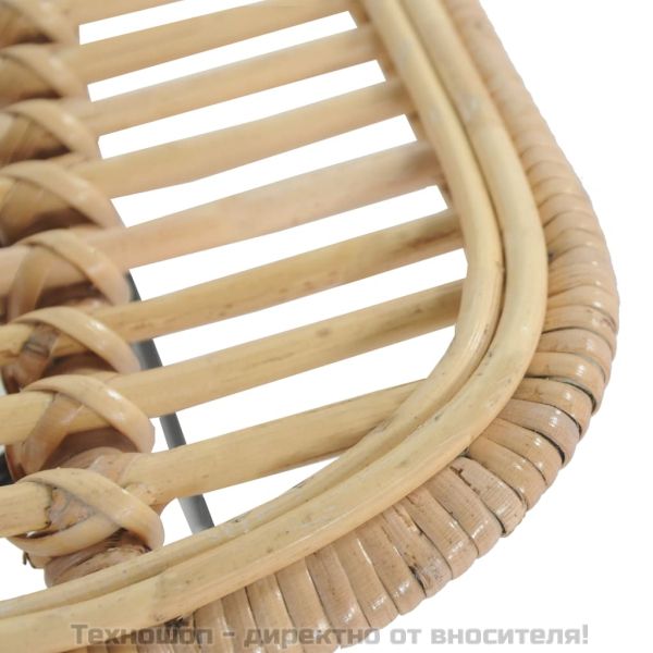 Бар столове, 2 бр, естествен ратан