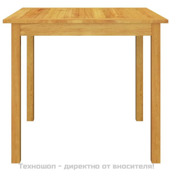 Градински трапезен комплект, 5 части, сив