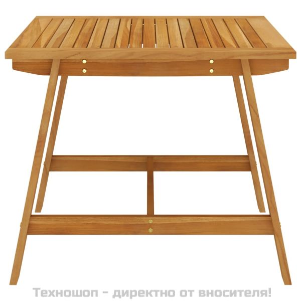 Градински трапезен комплект, 3 части, сив