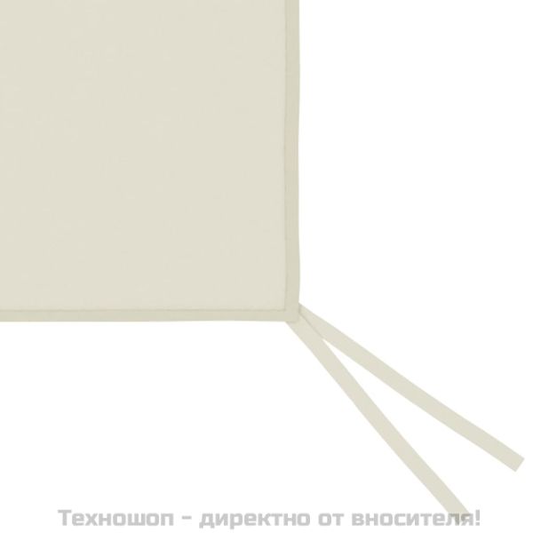 Странична стена за шатра с прозорци, 4x2 м, кремава