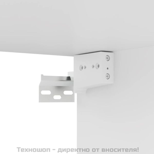 ТВ шкафове, 4 бр, бели, 80x30x30 см, инженерно дърво