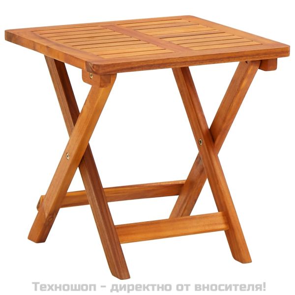 Шезлонги, 2 бр, с маса и възглавници, акациево дърво масив