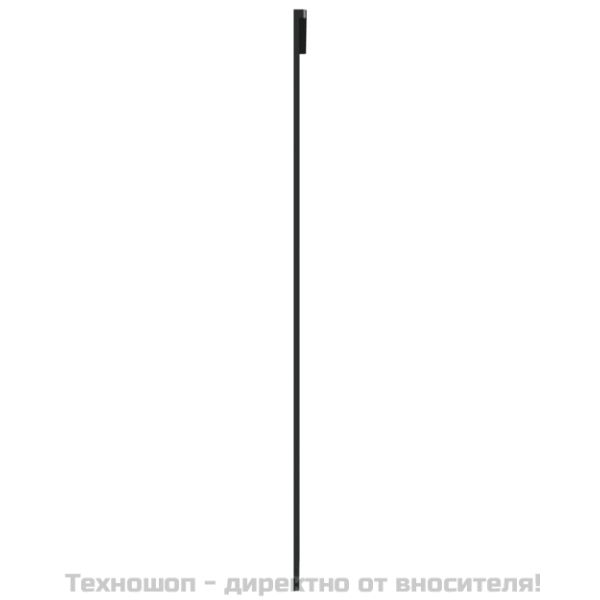 Плъзгаща се врата с механизъм, ESG стъкло и алуминий, 76x205 см
