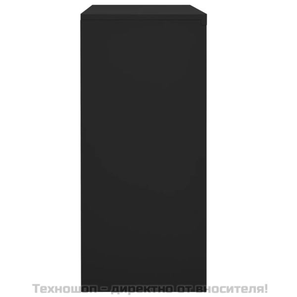 Офис шкаф с плъзгаща се врата, антрацит, 90x40x90 см, стомана