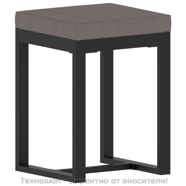 Градински комплект с възглавници, 8 части, полиратан, антрацит