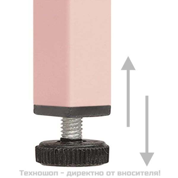 Нощно шкафче, розово, 35х35х51 см, стомана