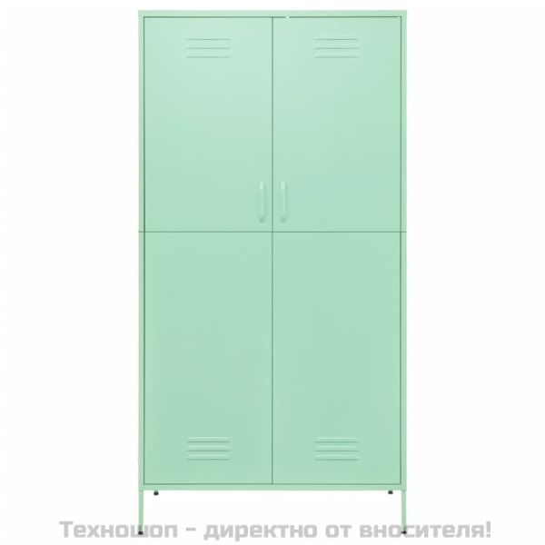 Гардероб, мента, 90x50x180 см, стомана
