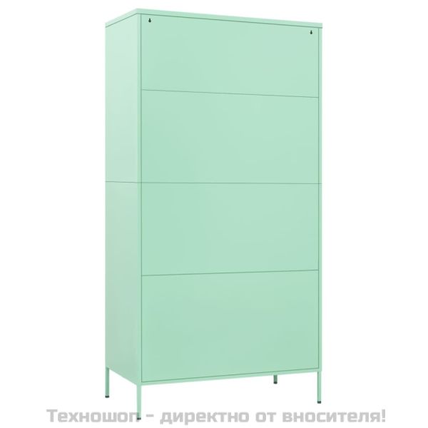 Гардероб, мента, 90x50x180 см, стомана
