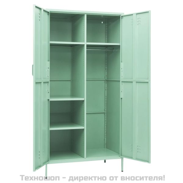 Гардероб, мента, 90x50x180 см, стомана