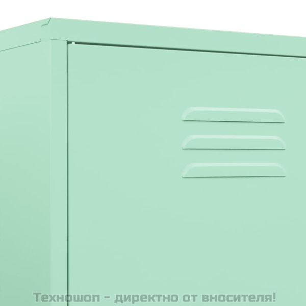Гардероб, мента, 90x50x180 см, стомана