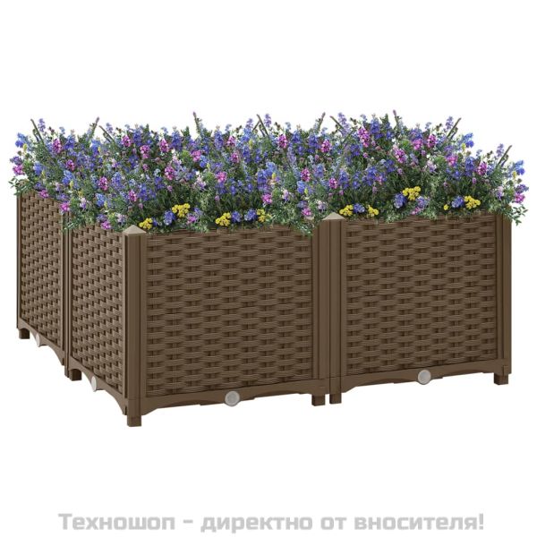 Повдигната леха, 80x80x38 см, полипропилен