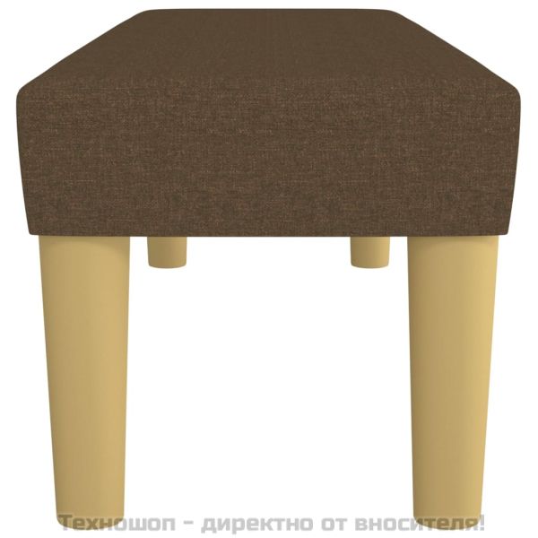 Пейка, тъмнокафява, 100x30x30 см, плат