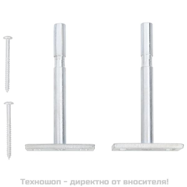 Стенен рафт с чекмедже, бял, 40x23,5x10 см, МДФ