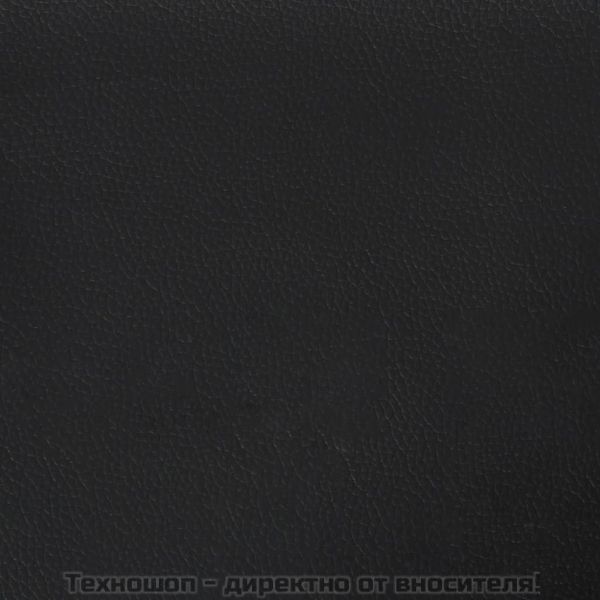 Табуретка, черна, 60x50x41 см, изкуствена кожа