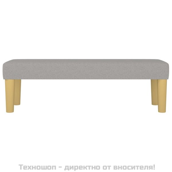 Пейка, светлосива, 100x30x30 см, плат