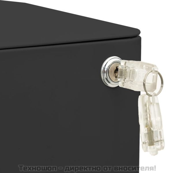 Мобилен офис шкаф, антрацит, 30x45x59 см, стомана