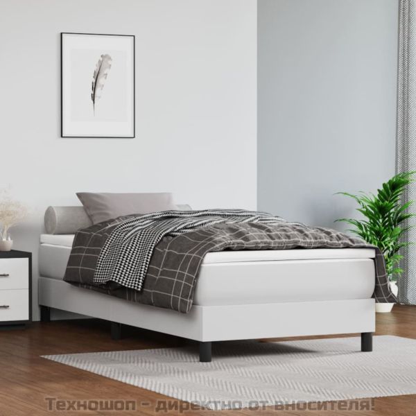 Матрак за легло с покет пружини средна твърдост бял 90x200x20 см плат