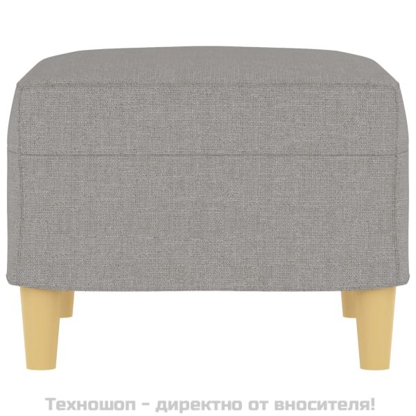 Табуретка, светлосива, 60x50x41 см, текстил