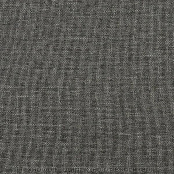 Боксспринг легло с матрак, тъмносиво, 140x200 см, плат