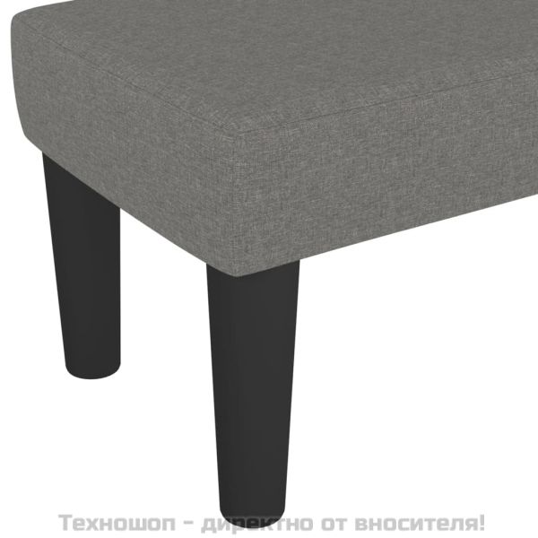 Пейка, тъмносива, 100x30x30 см, плат