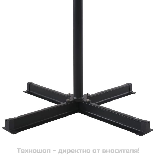 Градински чадър, с преносима основа, антрацит