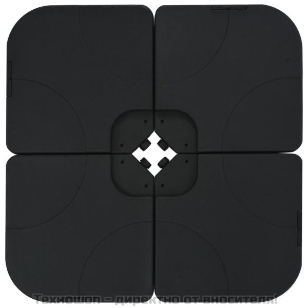 Градински чадър, с преносима основа, антрацит