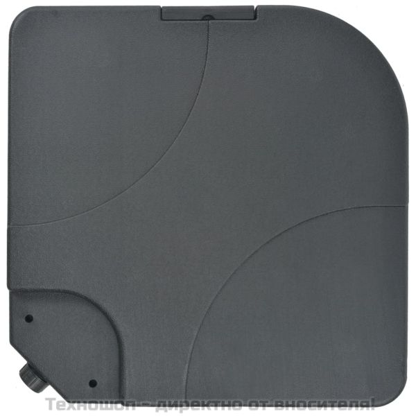 Градински чадър, с преносима основа, антрацит