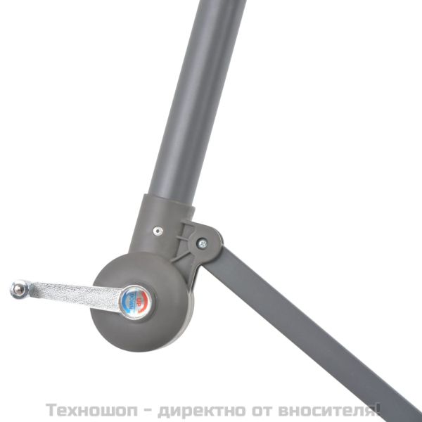 Конзолен градински чадър с алуминиев прът, бордо, 300 см