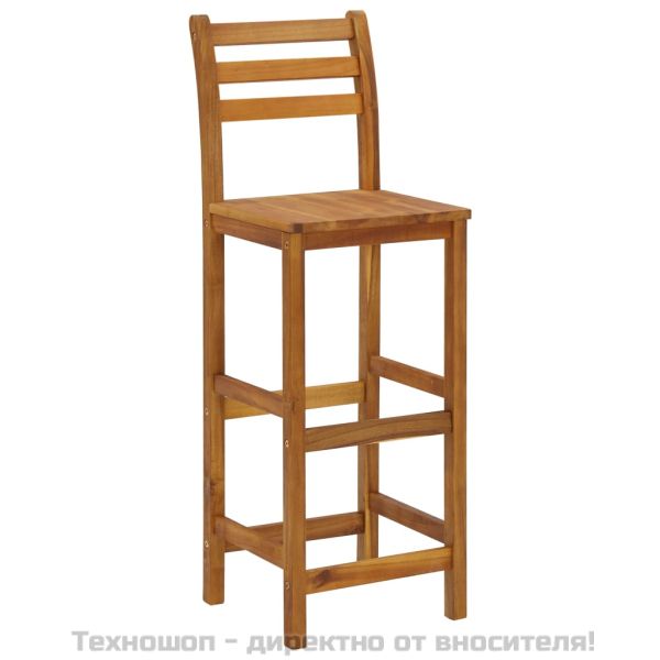 Градински бар комплект от 5 части, акация масив