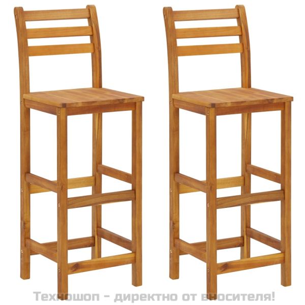 Градински бар комплект от 3 части, акация масив