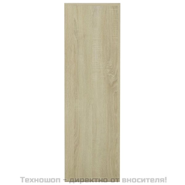 Шкаф библиотека, дъб сонома, 98x30x98 см, ПДЧ