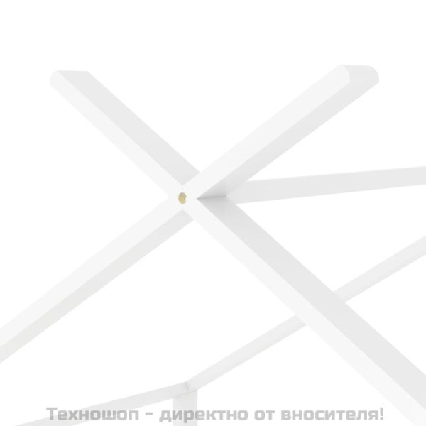 Рамка за детско легло, бяла, бор масив, 70x140 см