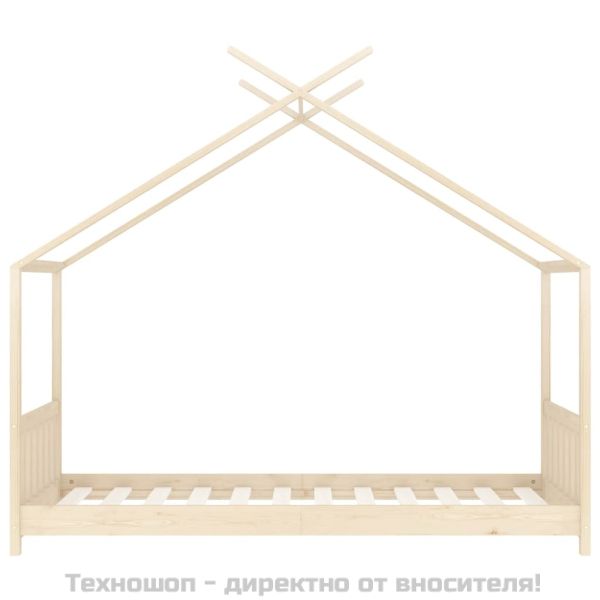 Рамка за детско легло, бор масив, 70x140 см