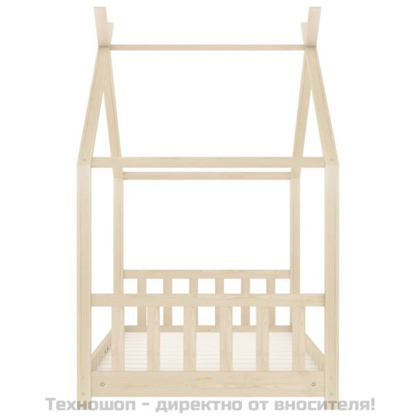 Рамка за детско легло, бор масив, 70x140 см