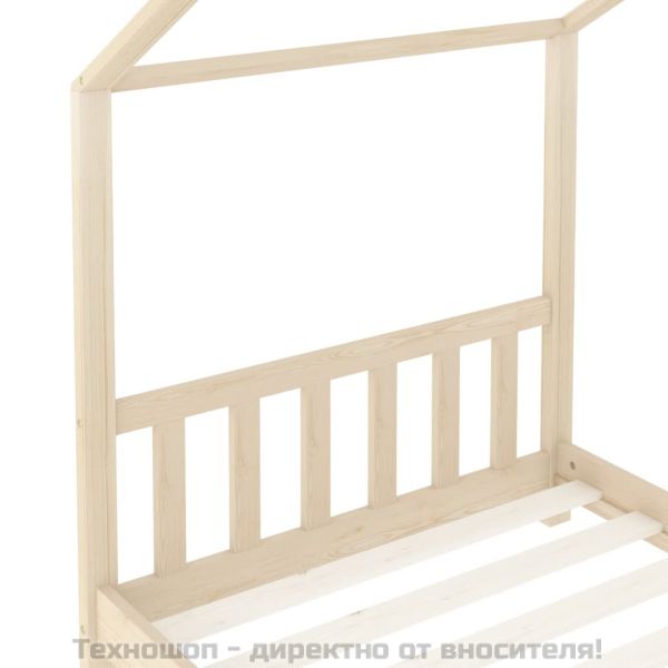 Рамка за детско легло, бор масив, 70x140 см