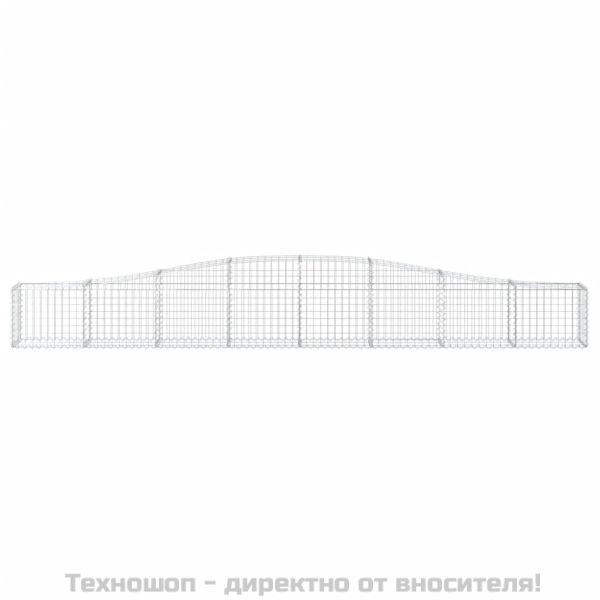 Дъговидна габионна кошница 400x30x40/60 см поцинковано желязо