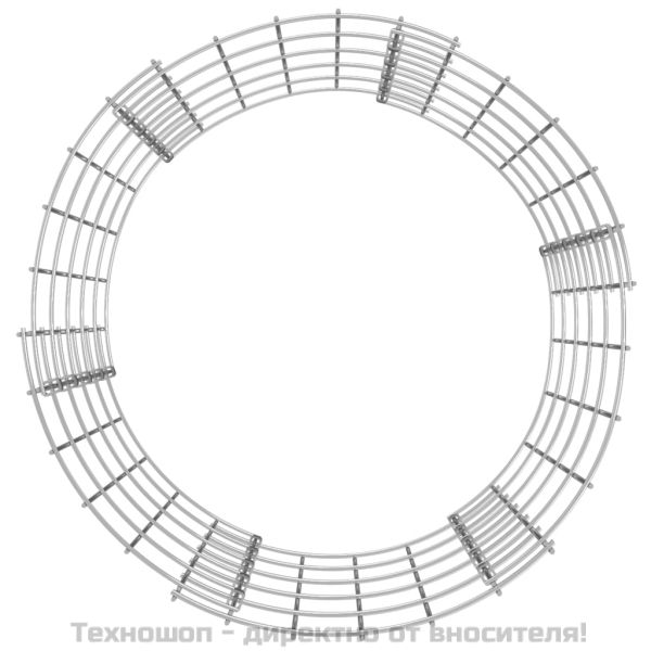 Градински компостер Ø50x50 см поцинкована стомана