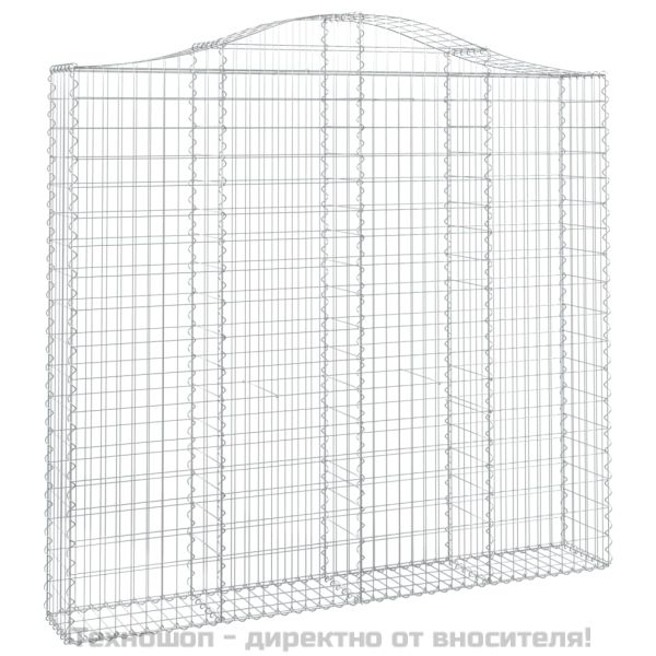 Габионни кошници арка 4 бр 200x30x180/200 см поцинковано желязо