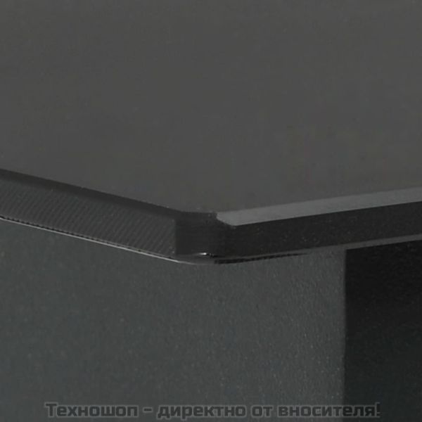 Градински трапезен комплект, 5 части, черен