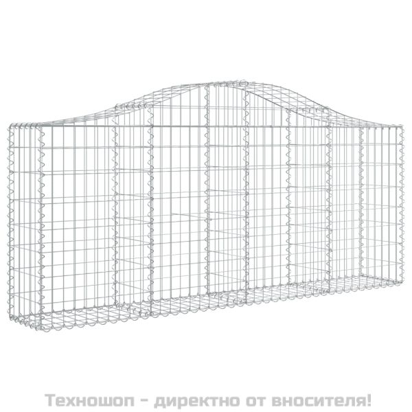 Габионни кошници арка 9 бр 200x30x80/100 см поцинковано желязо