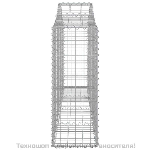 Габионни кошници арка 9 бр 200x30x80/100 см поцинковано желязо