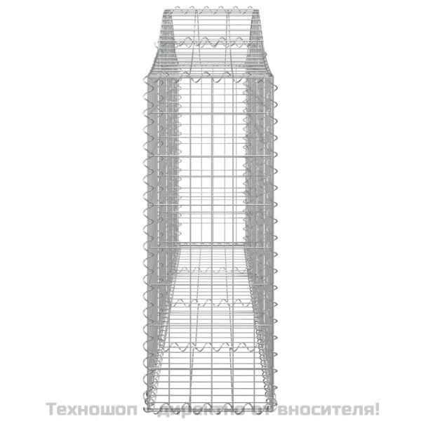 Габионни кошници арка 12 бр 200x30x80/100 см поцинковано желязо