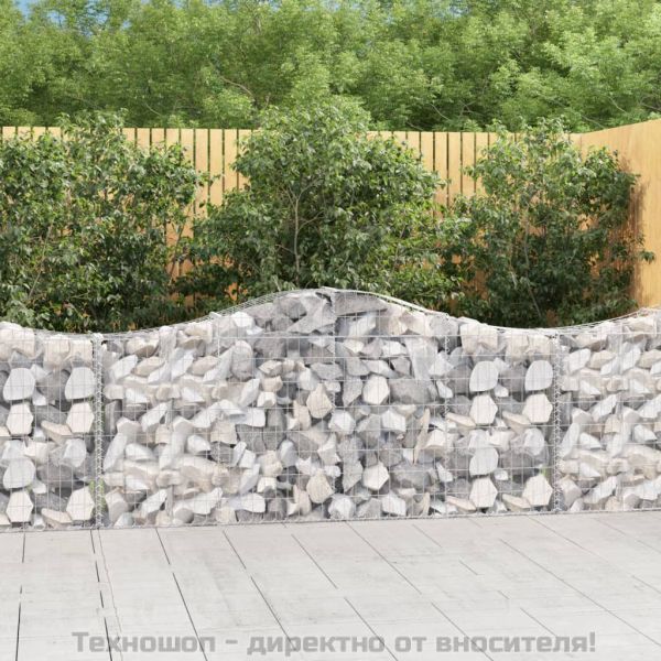 Габионни кошници арка 15 бр 200x30x80/100 см поцинковано желязо