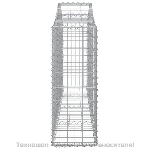 Габионни кошници арка 15 бр 200x30x80/100 см поцинковано желязо