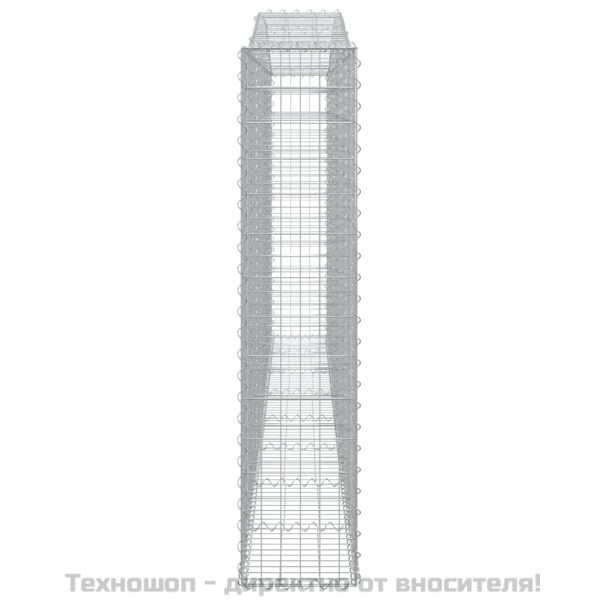 Дъговидна габионна кошница 400x30x140/160 см поцинковано желязо
