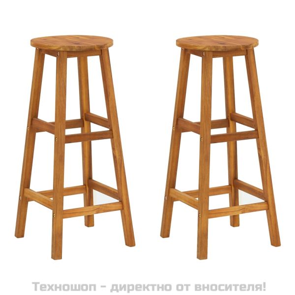 Градински бар комплект от 3 части, акация масив