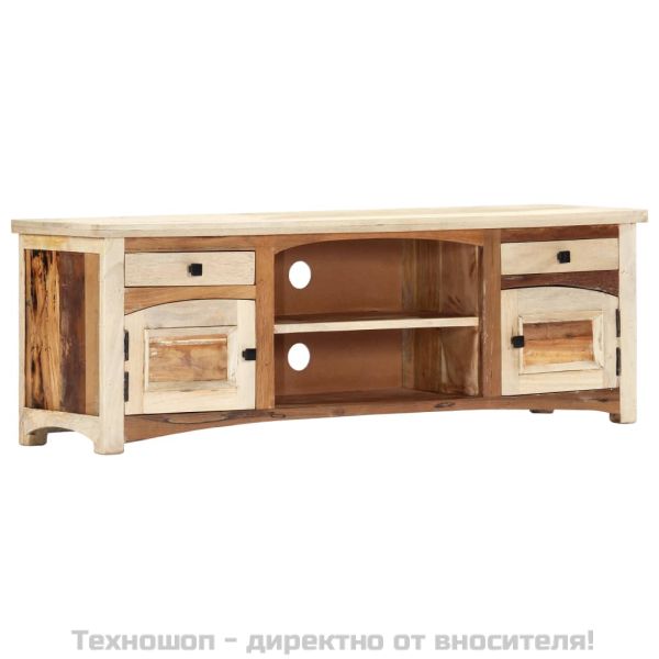 ТВ шкаф, 120x30x40 cм, регенерирано дърво масив