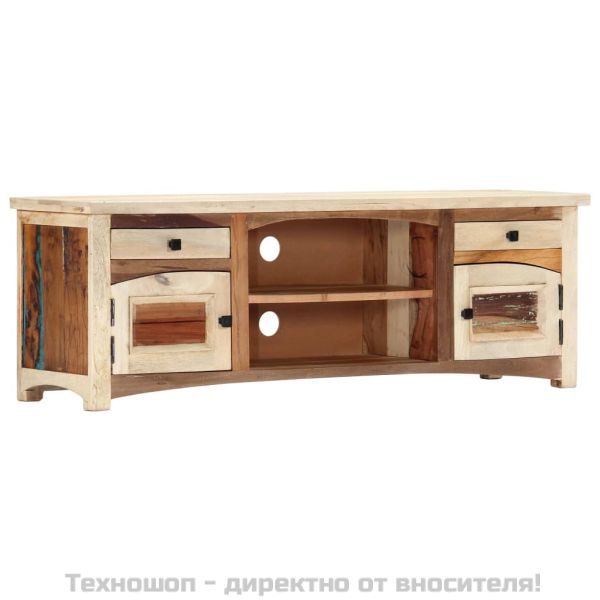 ТВ шкаф, 120x30x40 cм, регенерирано дърво масив