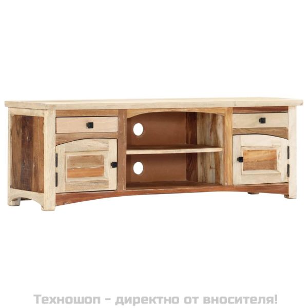 ТВ шкаф, 120x30x40 cм, регенерирано дърво масив