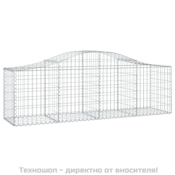 Габионни кошници арка 2 бр 200x50x60/80 см поцинковано желязо